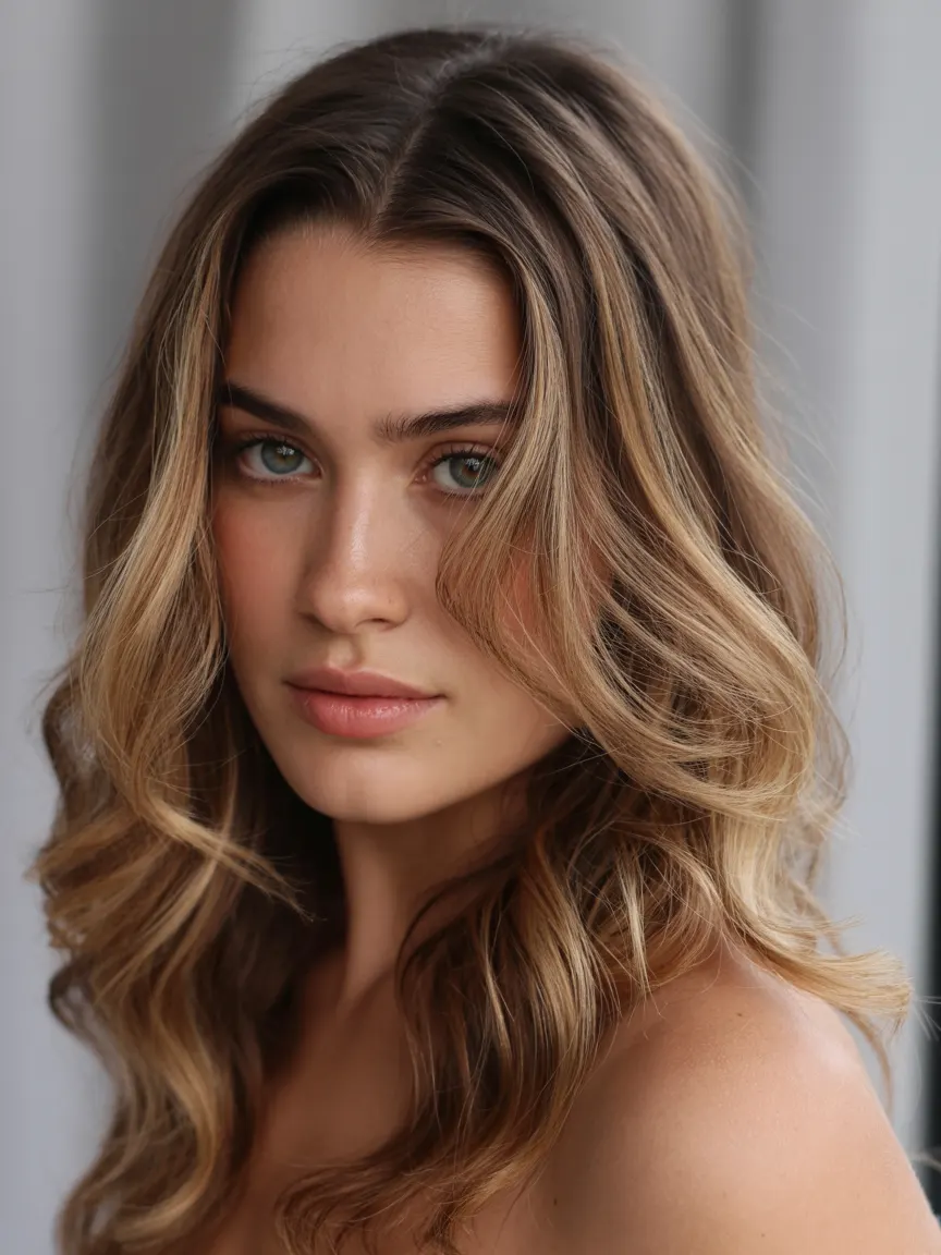 Glossy balayage transformation