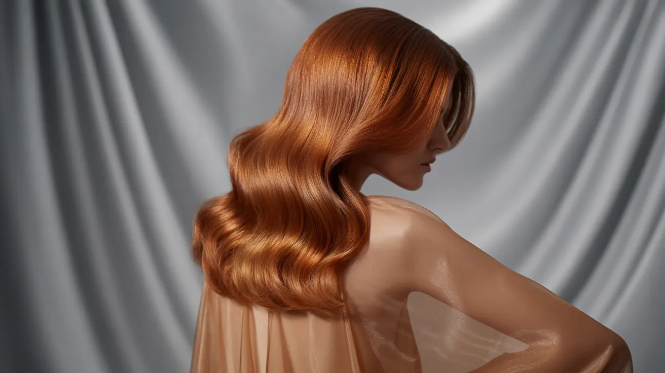 Warm copper colour melt